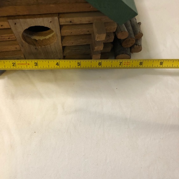 Handmade Log Cabin “Into The Woods” Birdhouse. Never Used - Picture 9 of 10